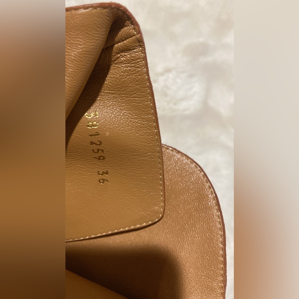 Gucci Mustard Suede Ankle Boots with Leather Wrap Straps - Picture 6 of 10